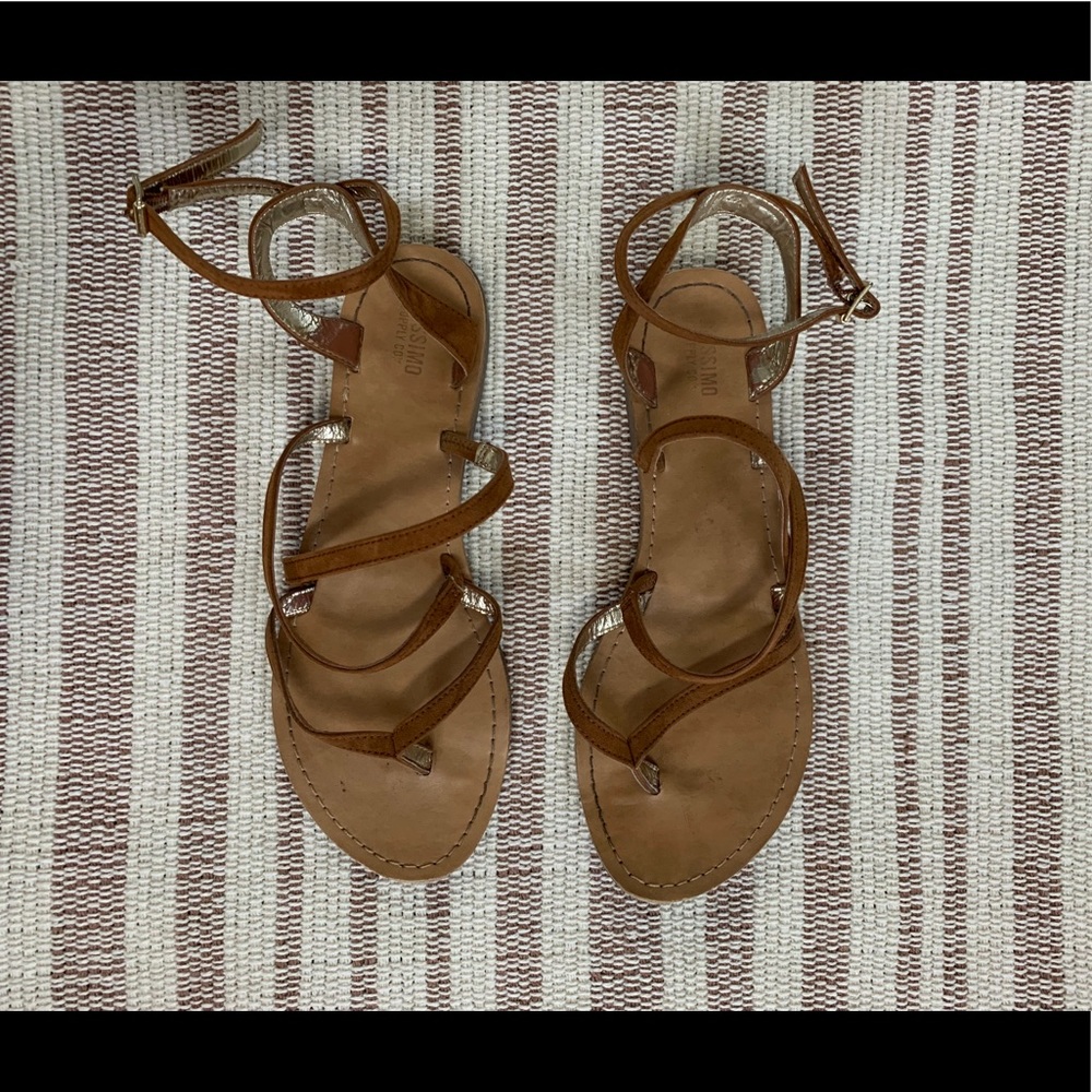 Tan sandals